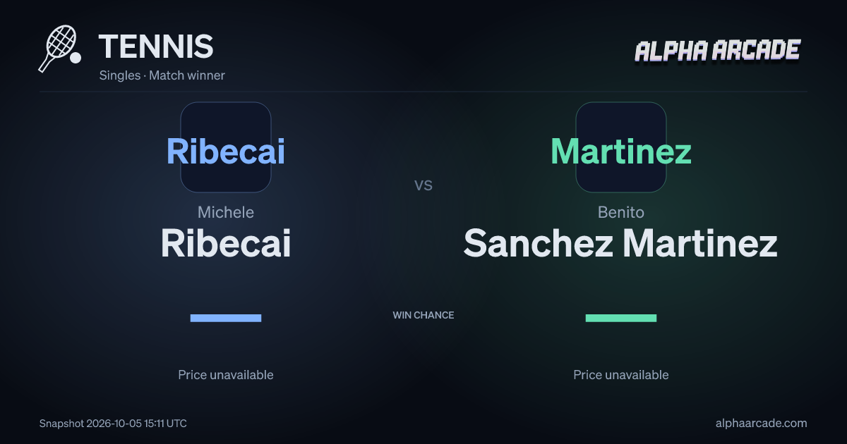 TENNIS: Michele Ribecai — / Benito Sanchez Martinez —