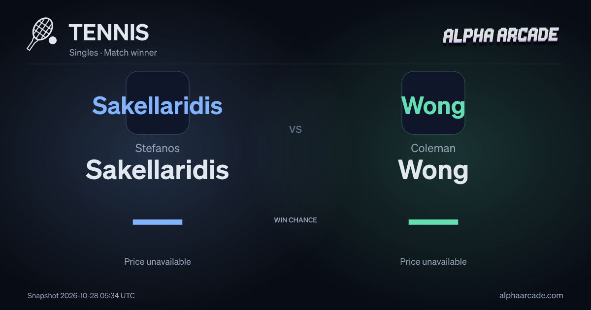 TENNIS: Stefanos Sakellaridis — / Coleman Wong —