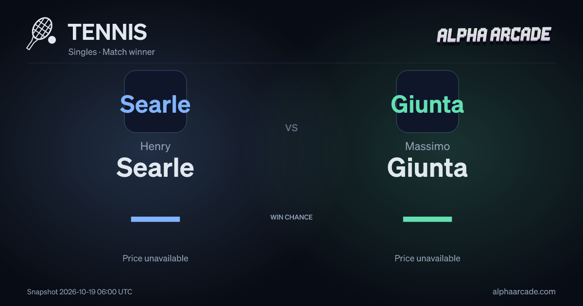 TENNIS: Henry Searle — / Massimo Giunta —