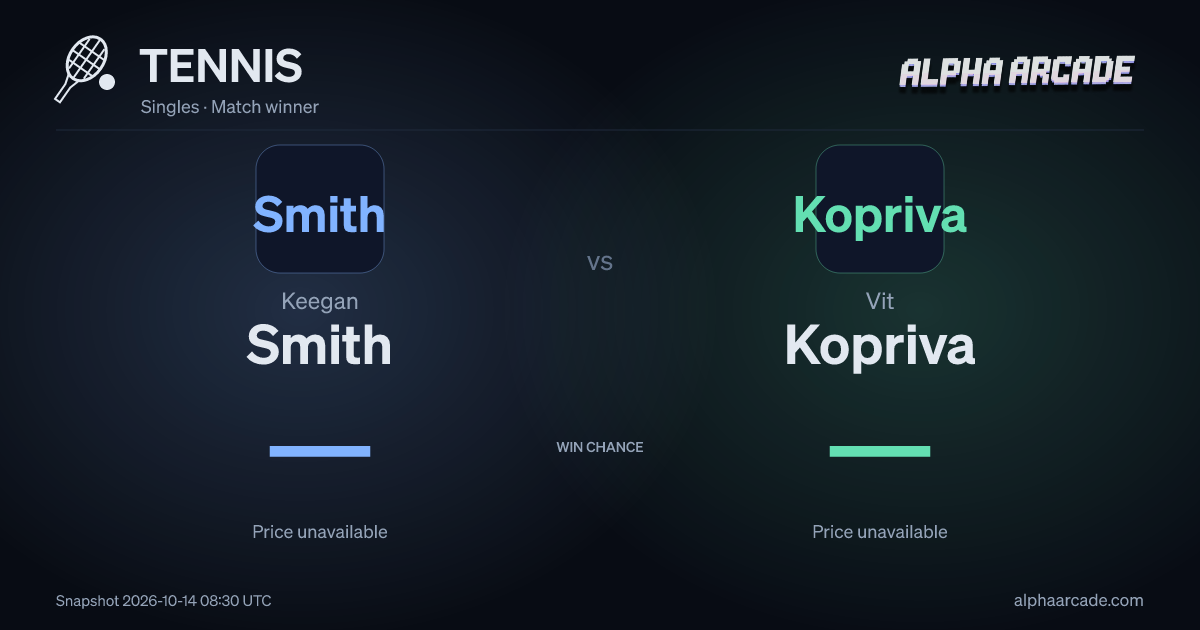 TENNIS: Keegan Smith — / Vit Kopriva —