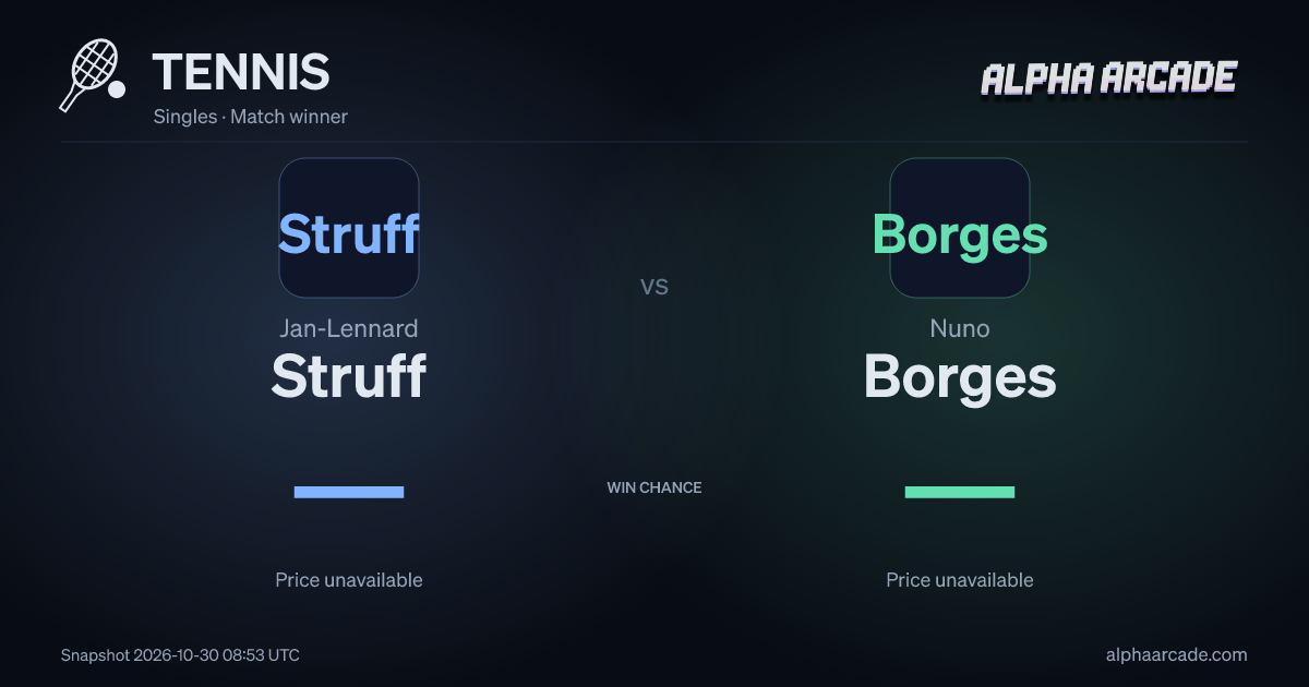 TENNIS: Jan-Lennard Struff — / Nuno Borges —