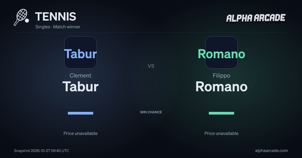 TENNIS: Clement Tabur — / Filippo Romano —