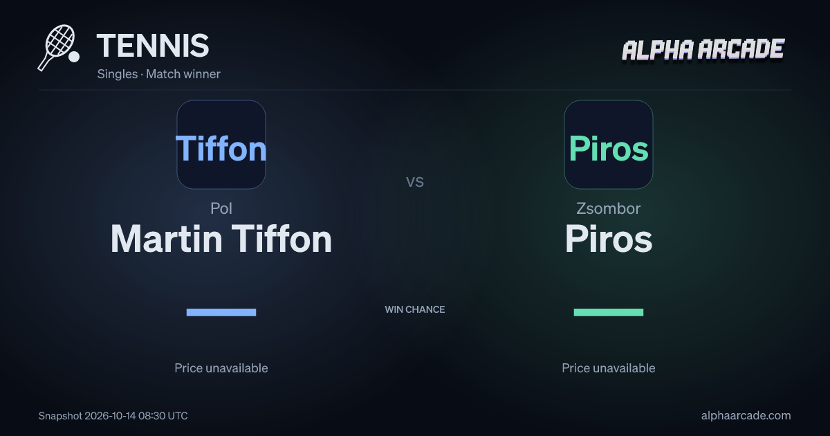 TENNIS: Pol Martin Tiffon — / Zsombor Piros —