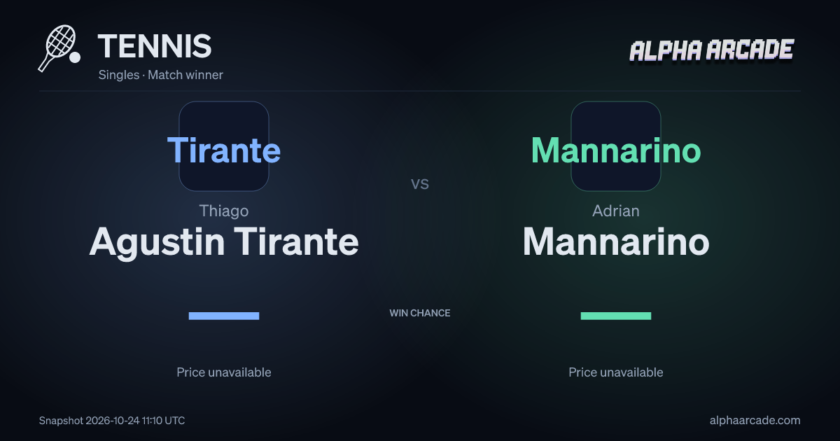 TENNIS: Thiago Agustin Tirante — / Adrian Mannarino —
