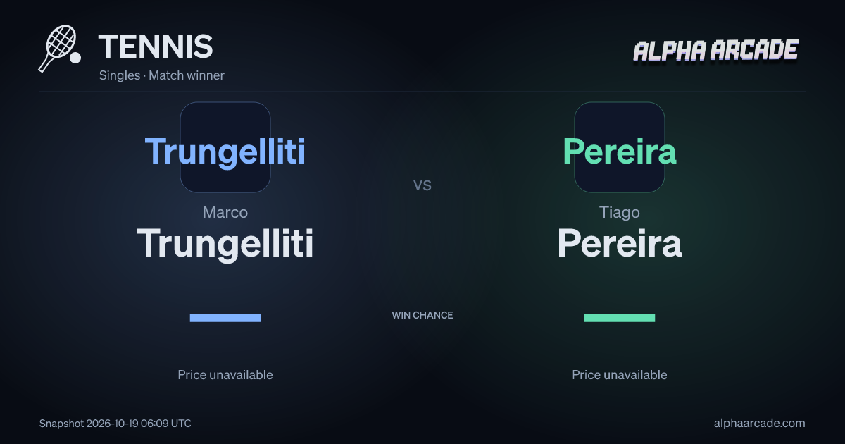 TENNIS: Marco Trungelliti — / Tiago Pereira —
