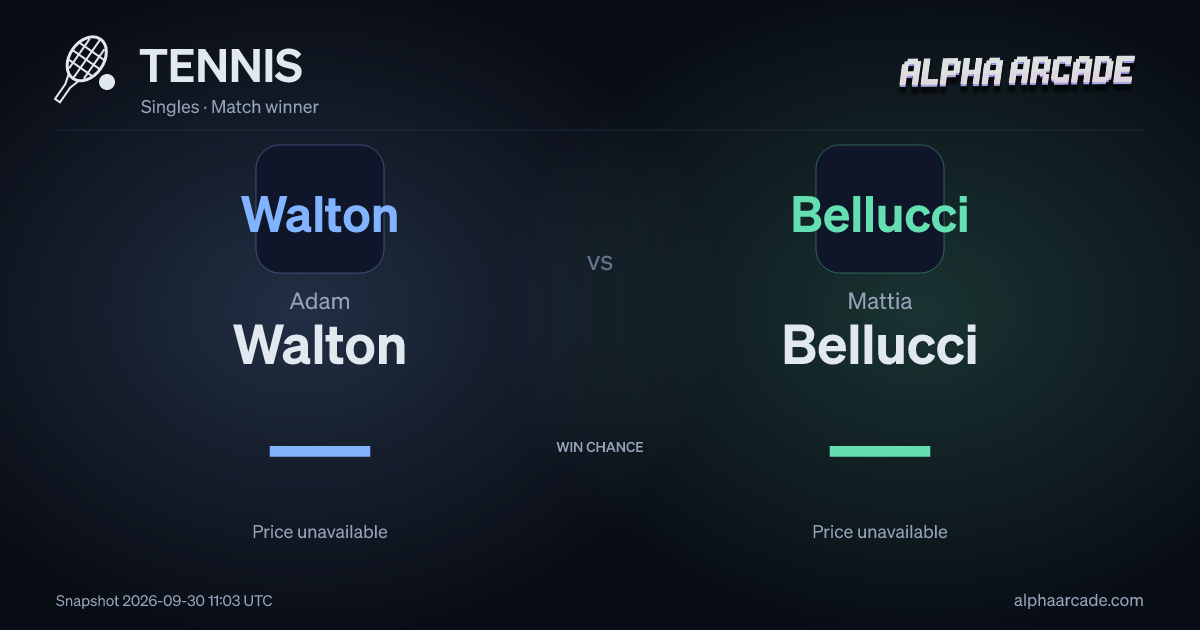 TENNIS: Adam Walton — / Mattia Bellucci —