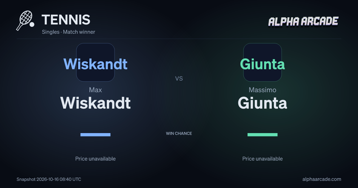 TENNIS: Max Wiskandt — / Massimo Giunta —