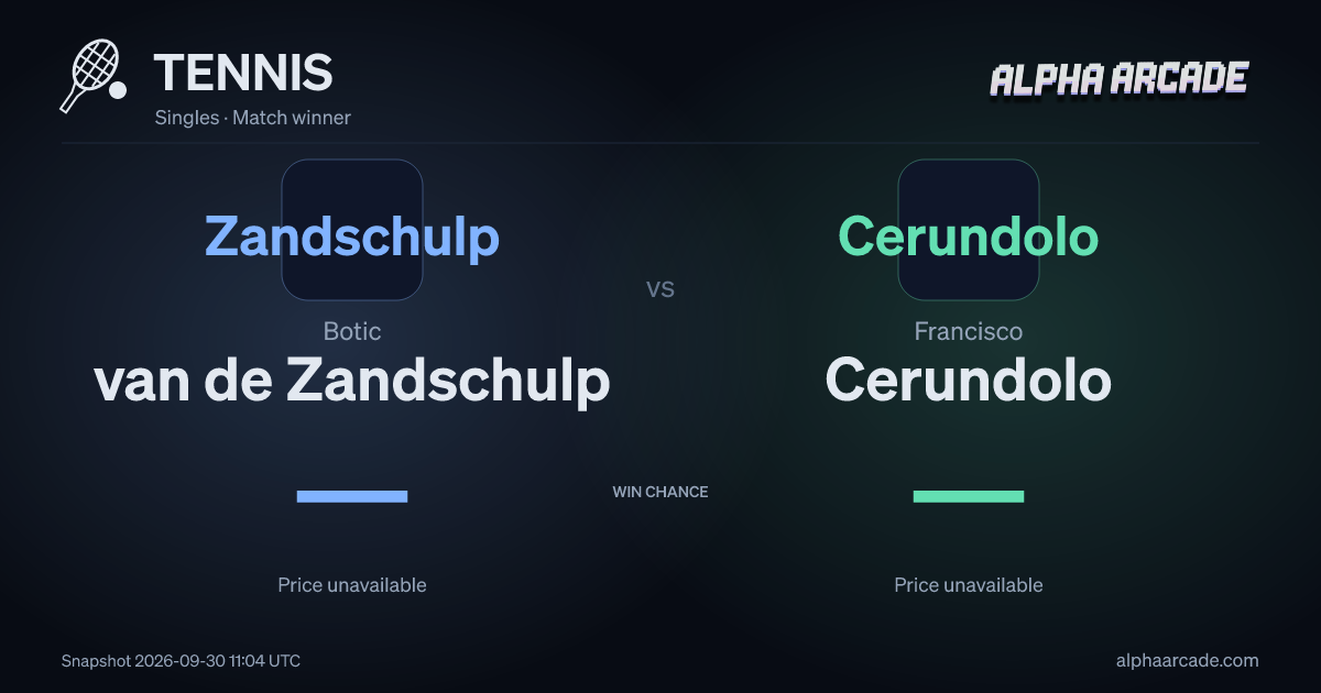TENNIS: Botic van de Zandschulp — / Francisco Cerundolo —