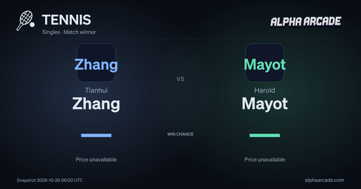 TENNIS: Tianhui Zhang — / Harold Mayot —