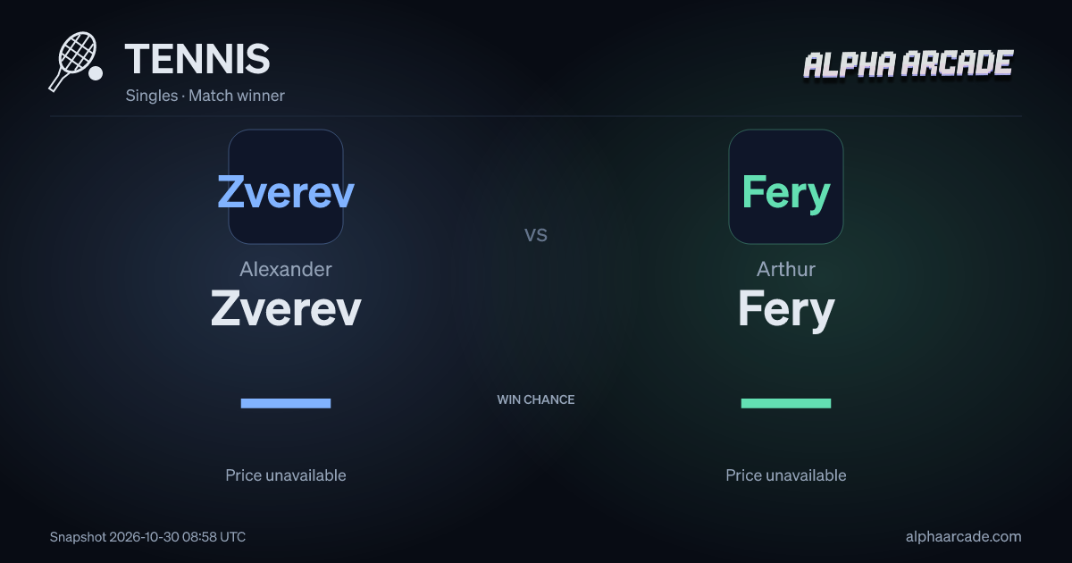 TENNIS: Alexander Zverev — / Arthur Fery —