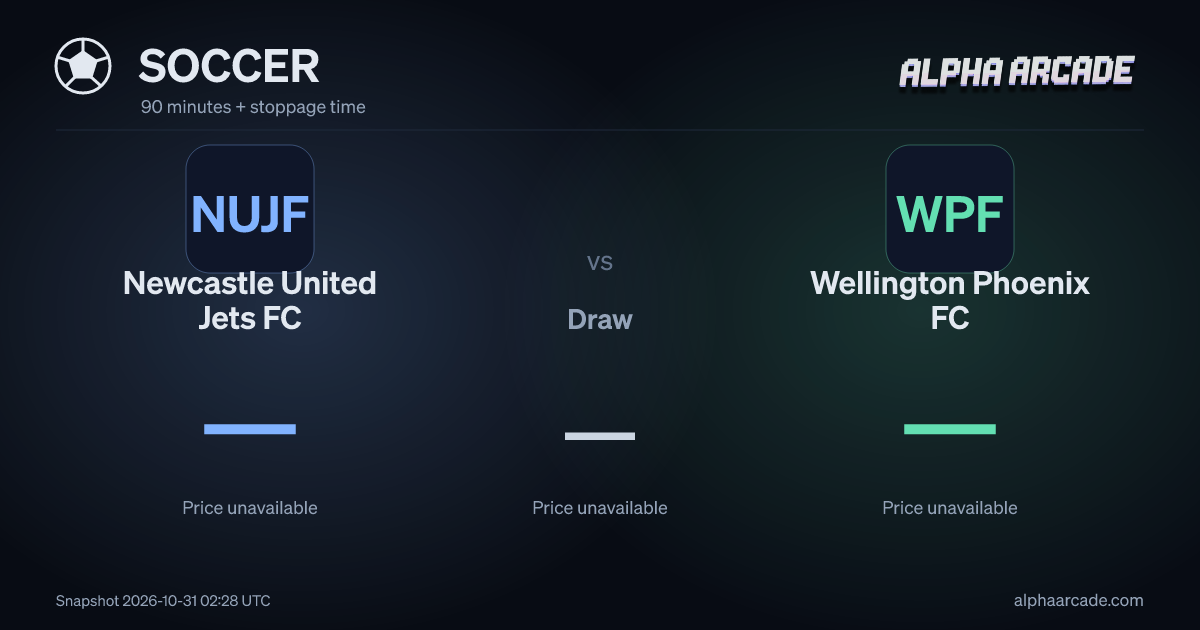 SOCCER: Newcastle United Jets FC — / Draw — / Wellington Phoenix FC —