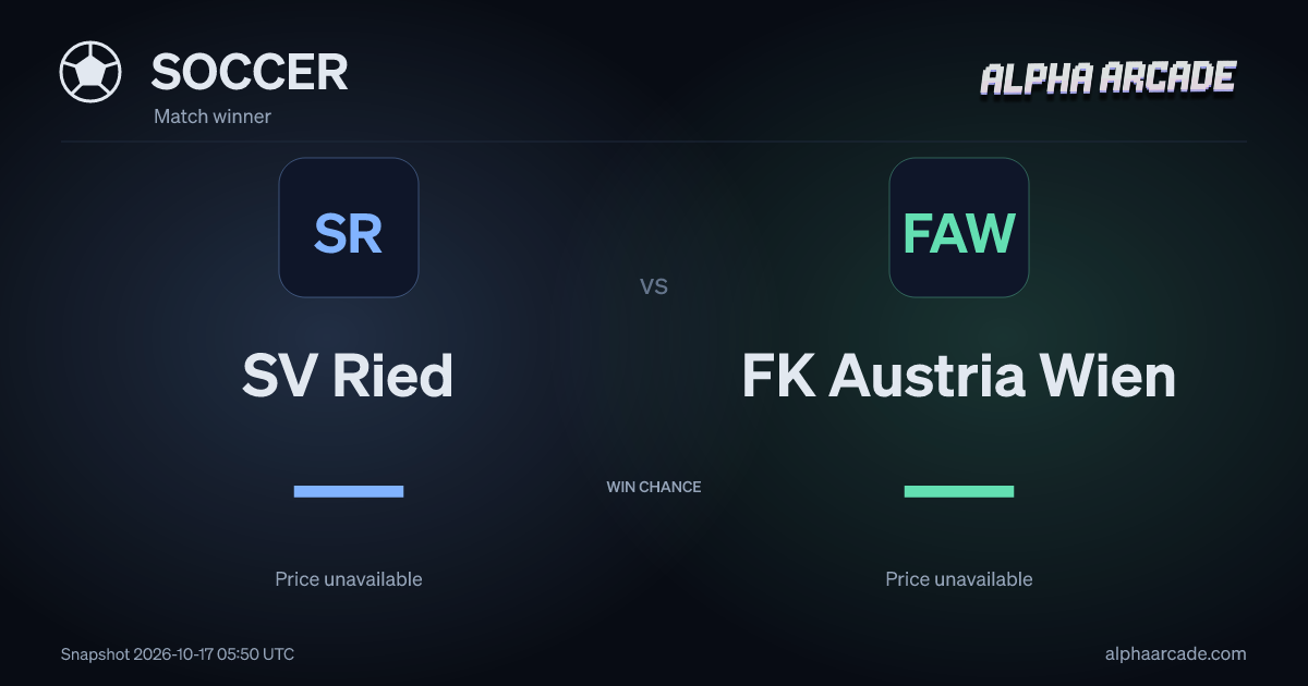 SOCCER: SV Ried — / FK Austria Wien —