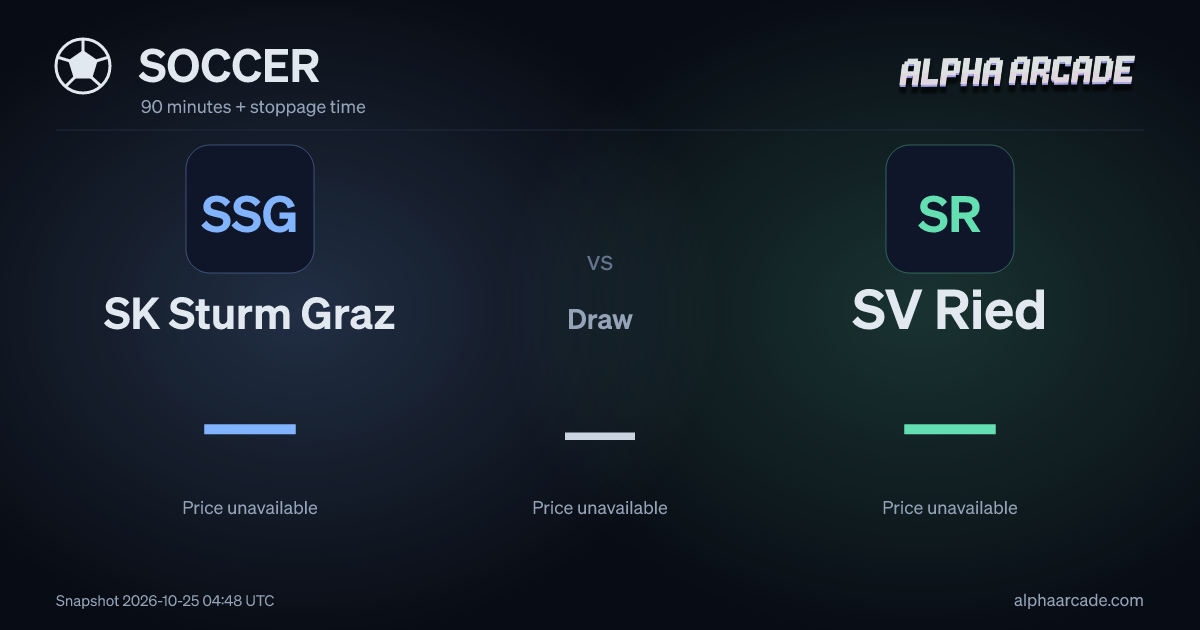 SOCCER: SK Sturm Graz — / Draw — / SV Ried —