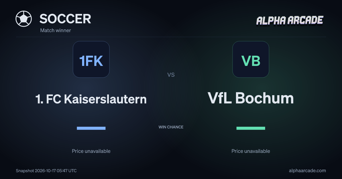 SOCCER: 1. FC Kaiserslautern — / VfL Bochum —