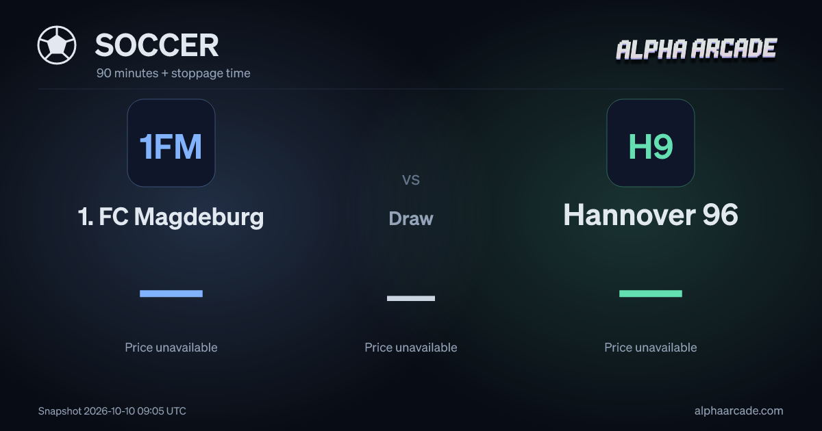 SOCCER: 1. FC Magdeburg — / Draw — / Hannover 96 —