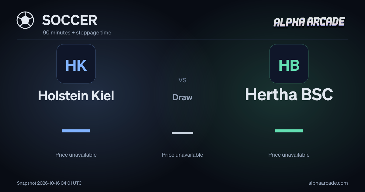 SOCCER: Holstein Kiel — / Draw — / Hertha BSC —