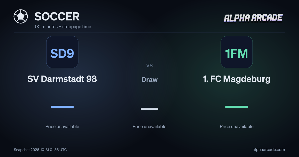 SOCCER: SV Darmstadt 98 — / Draw — / 1. FC Magdeburg —