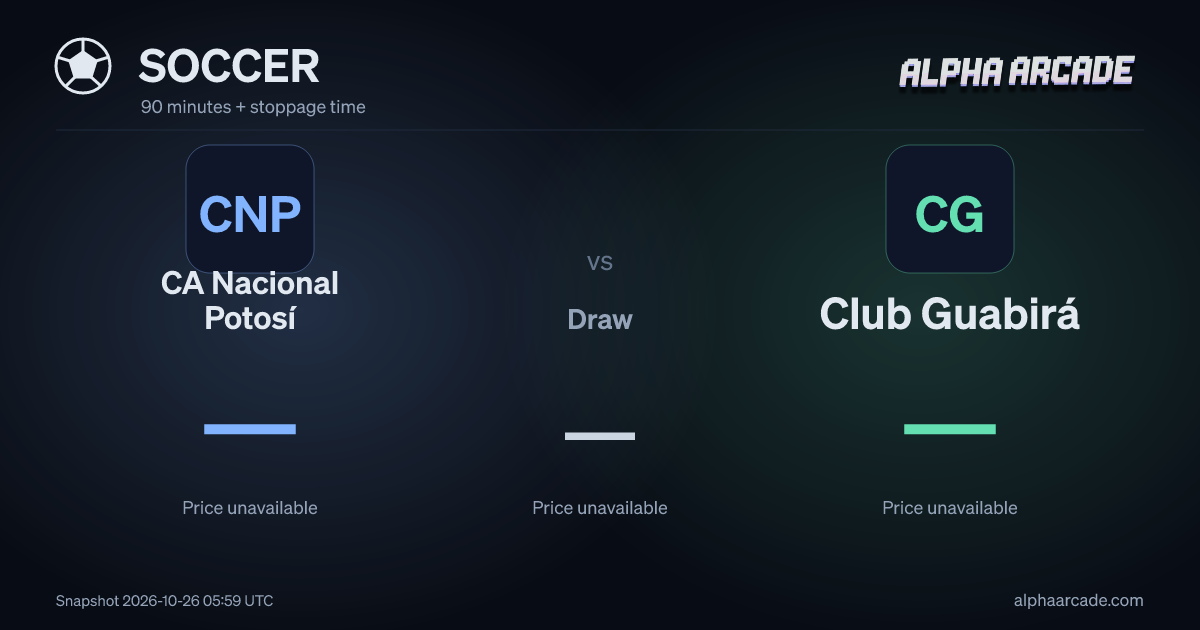 SOCCER: CA Nacional Potosí — / Draw — / Club Guabirá —
