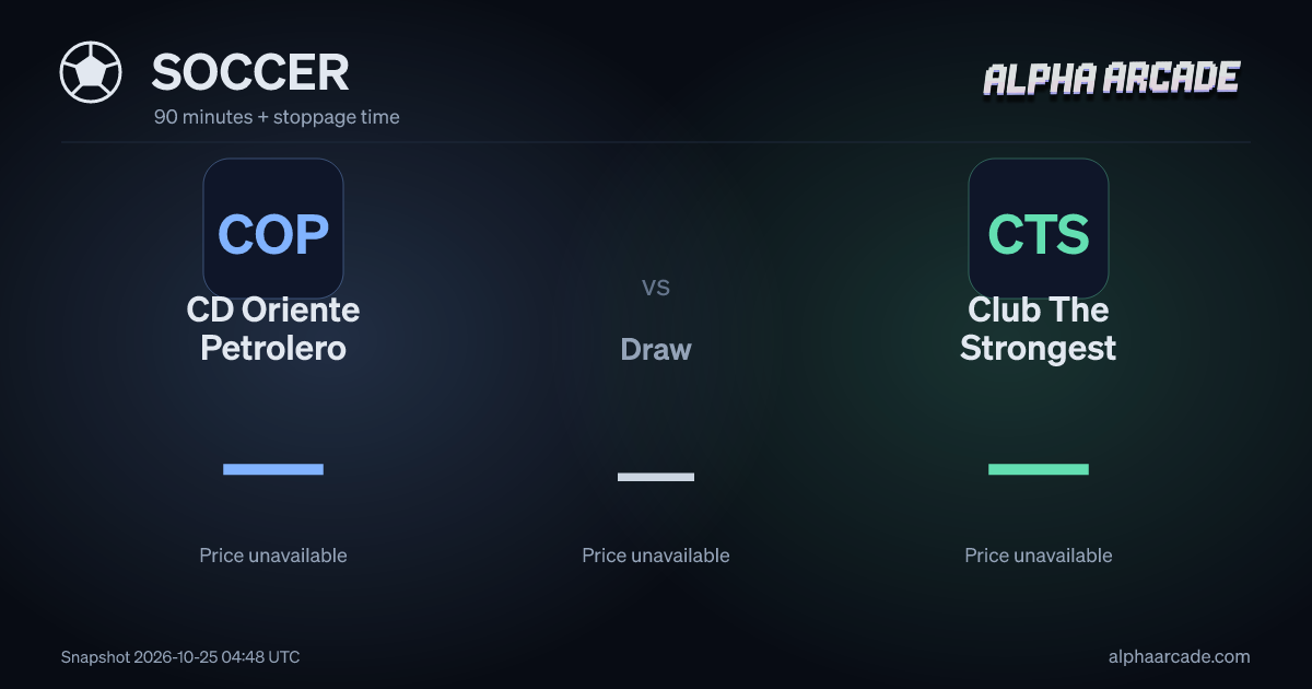 SOCCER: CD Oriente Petrolero — / Draw — / Club The Strongest —