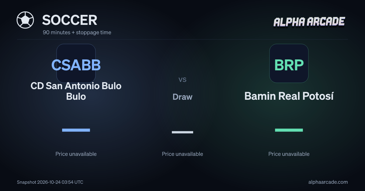 SOCCER: CD San Antonio Bulo Bulo — / Draw — / Bamin Real Potosí —