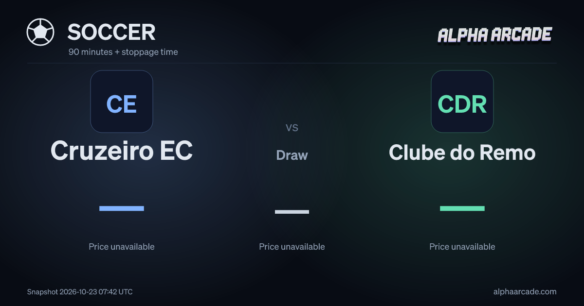 SOCCER: Cruzeiro EC — / Draw — / Clube do Remo —