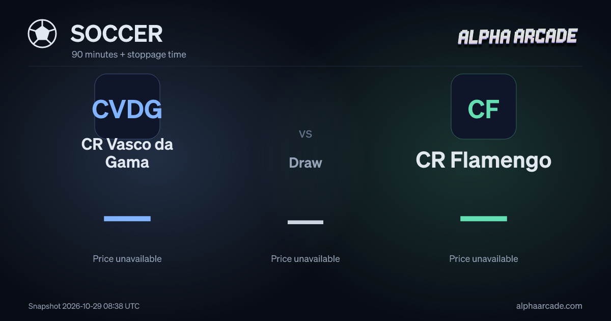 SOCCER: CR Vasco da Gama — / Draw — / CR Flamengo —