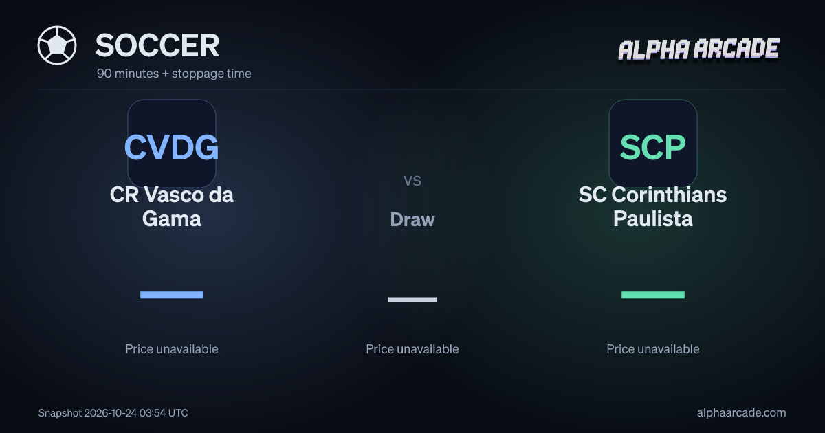 SOCCER: CR Vasco da Gama — / Draw — / SC Corinthians Paulista —