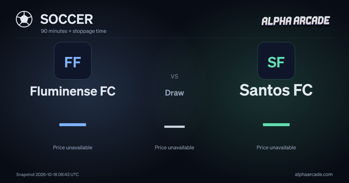 SOCCER: Fluminense FC — / Draw — / Santos FC —