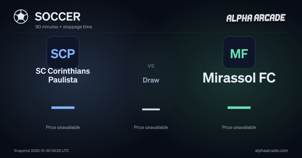 SOCCER: SC Corinthians Paulista — / Draw — / Mirassol FC —