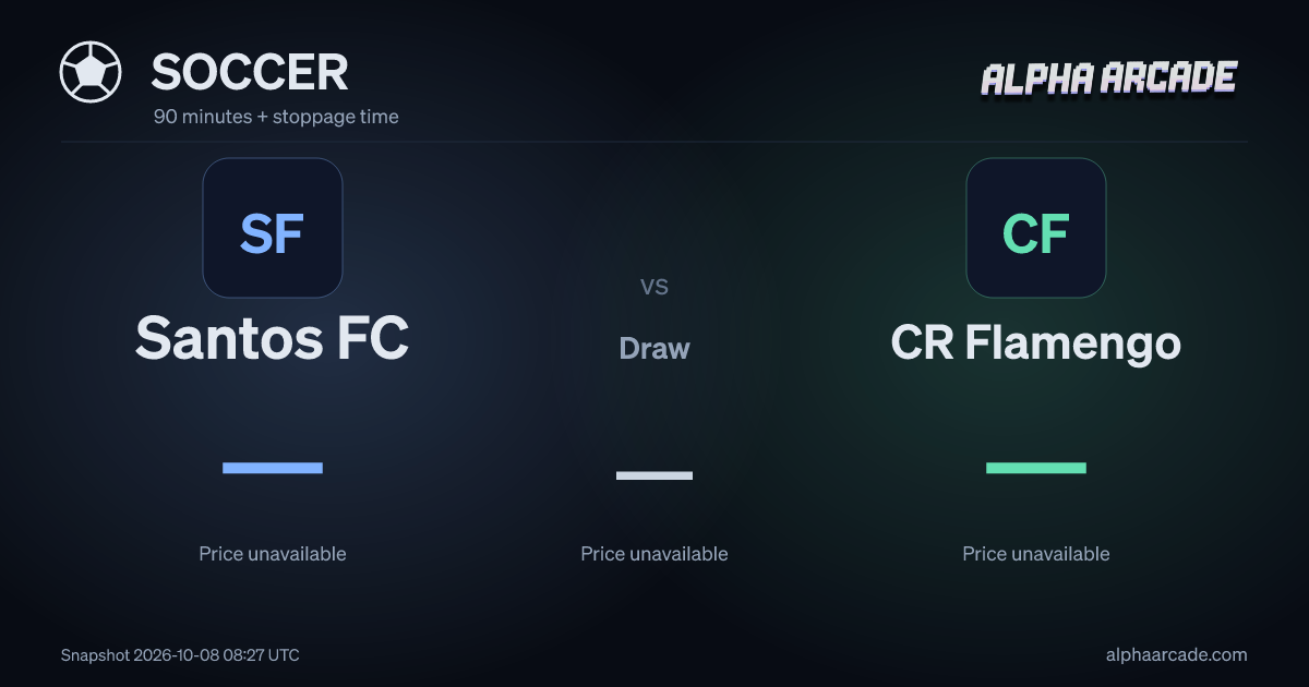 SOCCER: Santos FC — / Draw — / CR Flamengo —