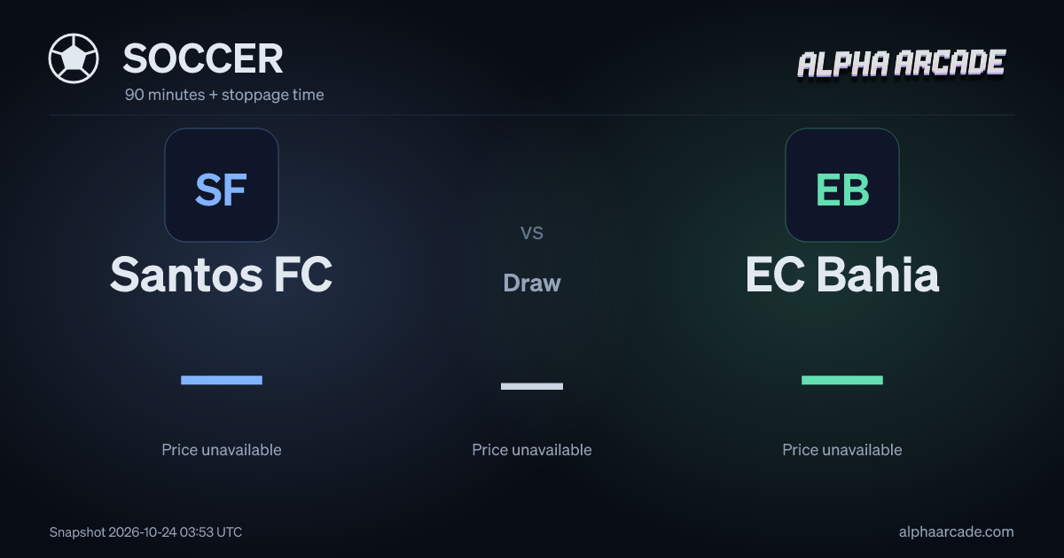 SOCCER: Santos FC — / Draw — / EC Bahia —