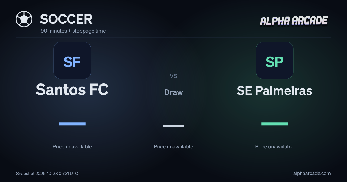 SOCCER: Santos FC — / Draw — / SE Palmeiras —