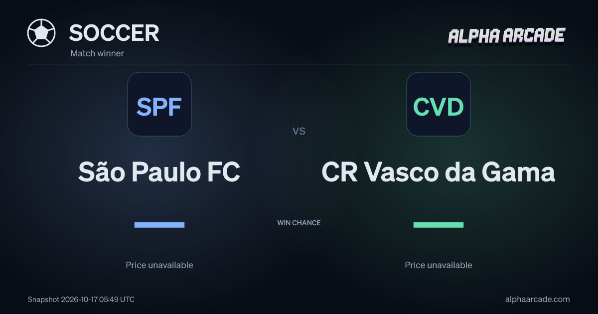 SOCCER: São Paulo FC — / CR Vasco da Gama —