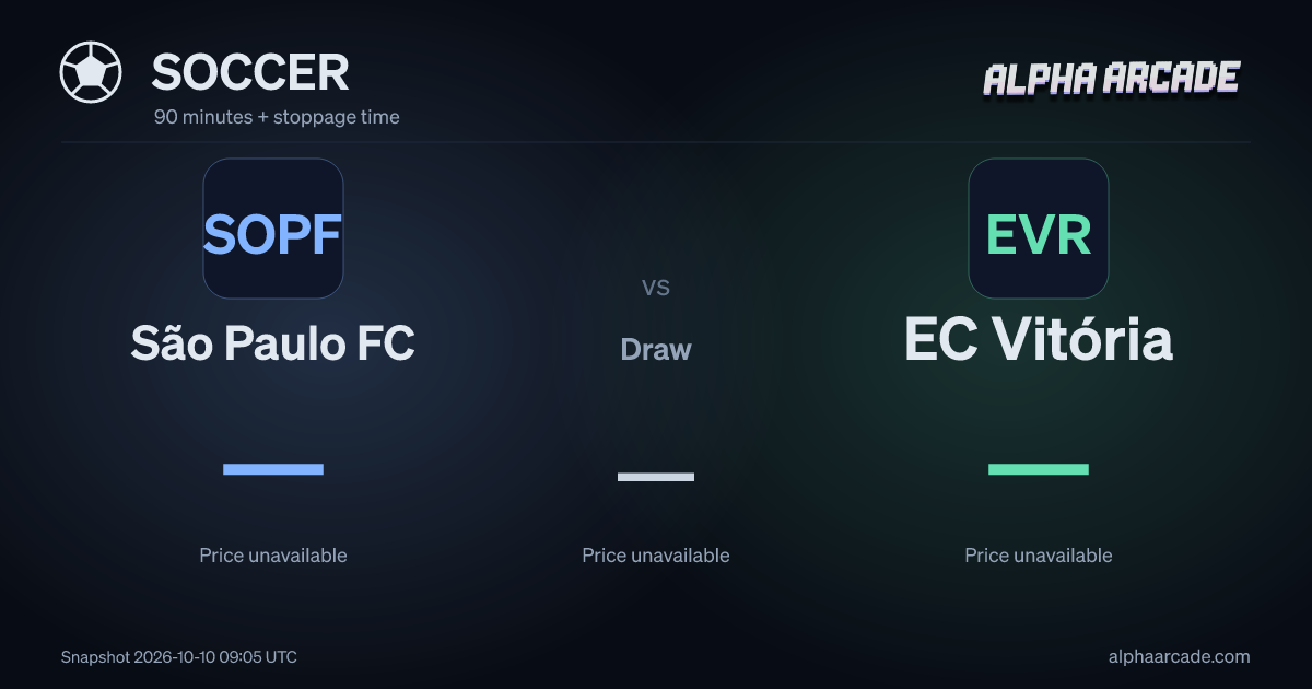 SOCCER: São Paulo FC — / Draw — / EC Vitória —