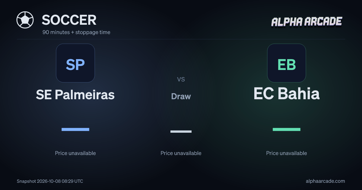 SOCCER: SE Palmeiras — / Draw — / EC Bahia —