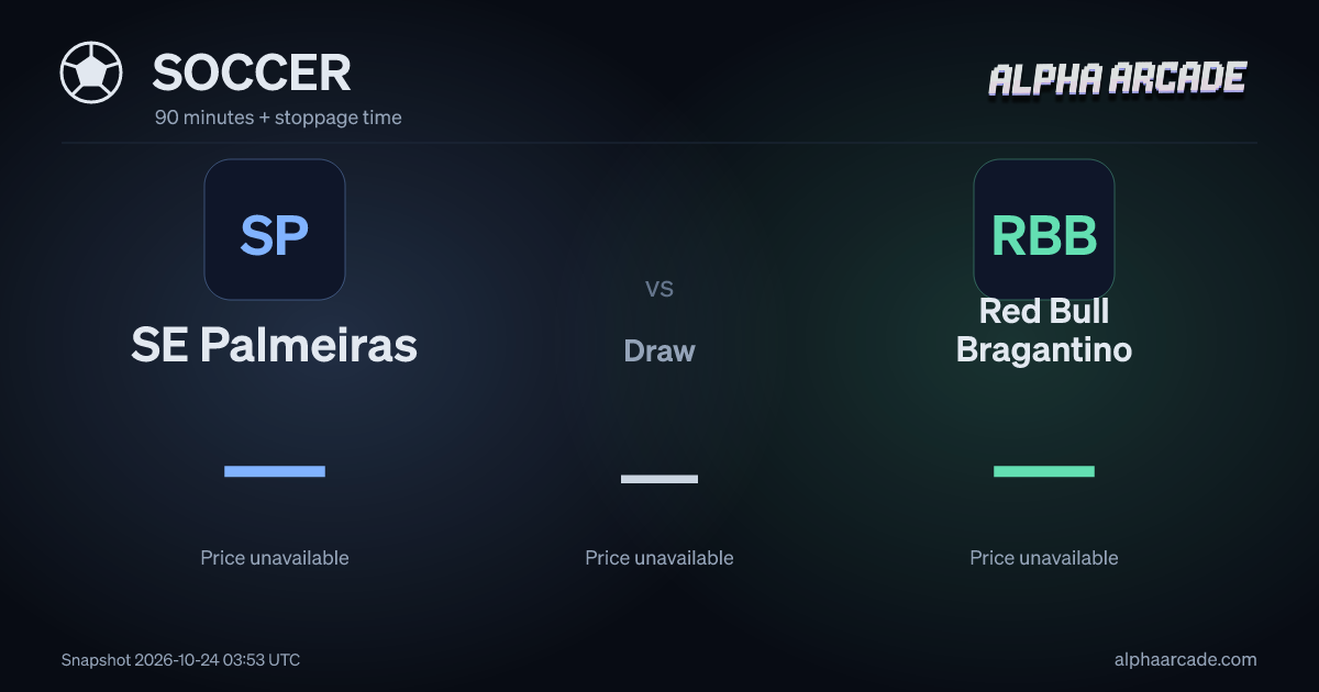 SOCCER: SE Palmeiras — / Draw — / Red Bull Bragantino —