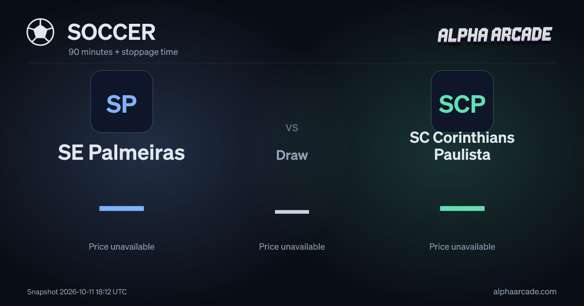 SOCCER: SE Palmeiras — / Draw — / SC Corinthians Paulista —