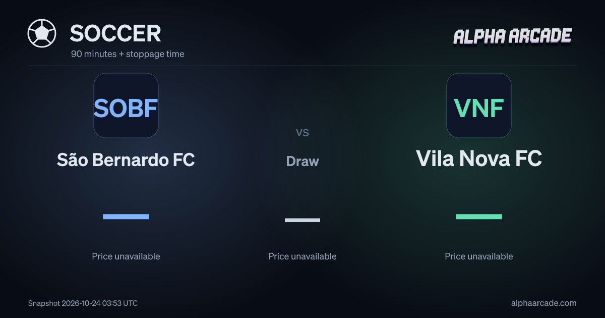 SOCCER: São Bernardo FC — / Draw — / Vila Nova FC —