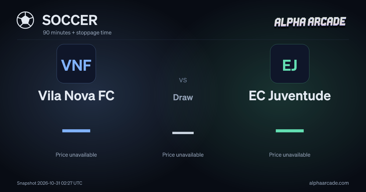 SOCCER: Vila Nova FC — / Draw — / EC Juventude —