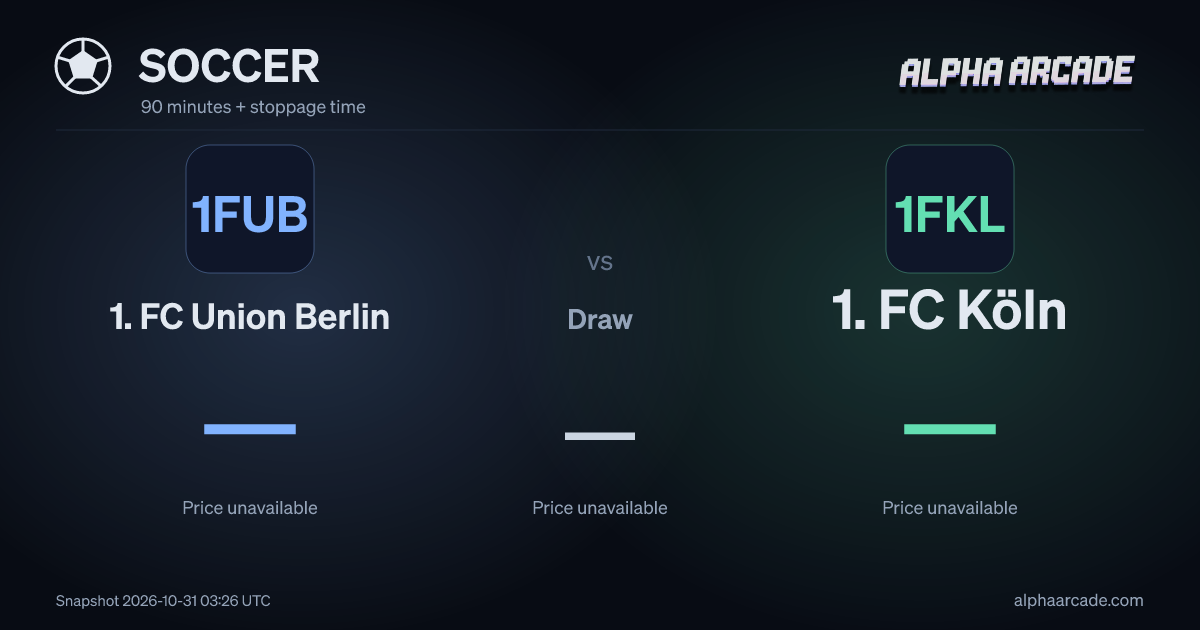 SOCCER: 1. FC Union Berlin — / Draw — / 1. FC Köln —