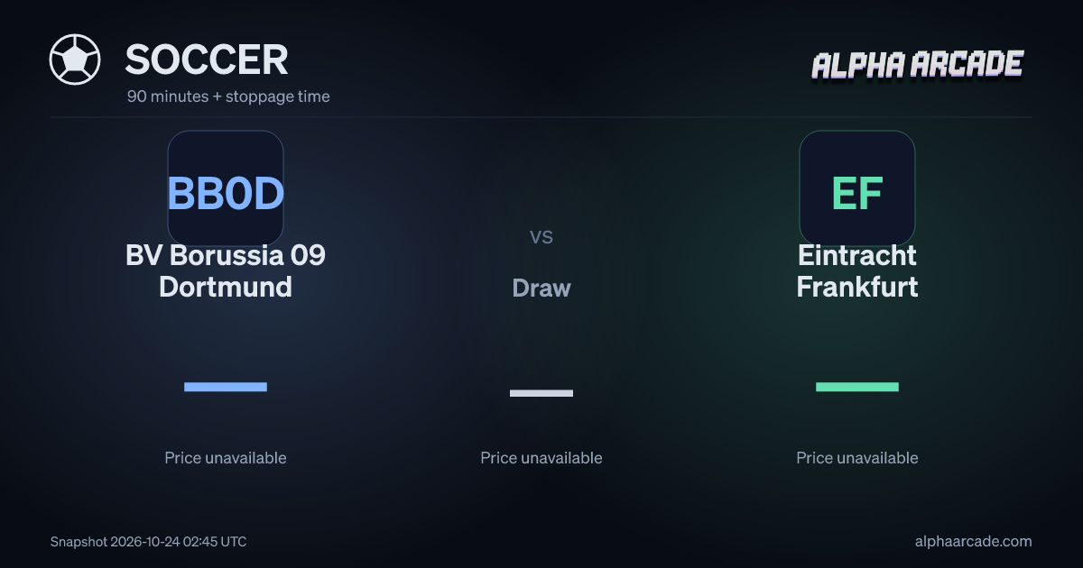 SOCCER: BV Borussia 09 Dortmund — / Draw — / Eintracht Frankfurt —
