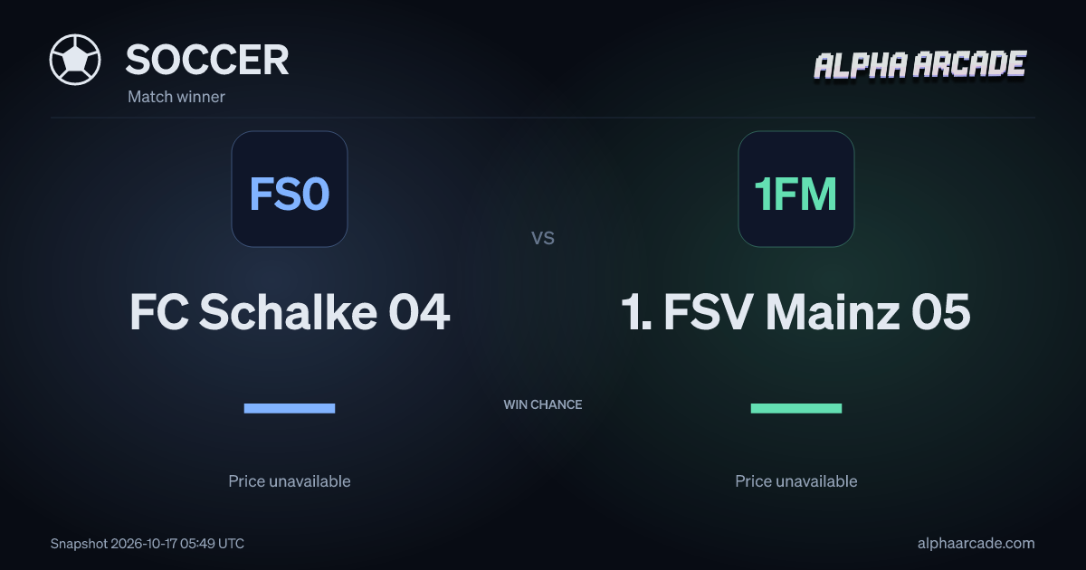 SOCCER: FC Schalke 04 — / 1. FSV Mainz 05 —