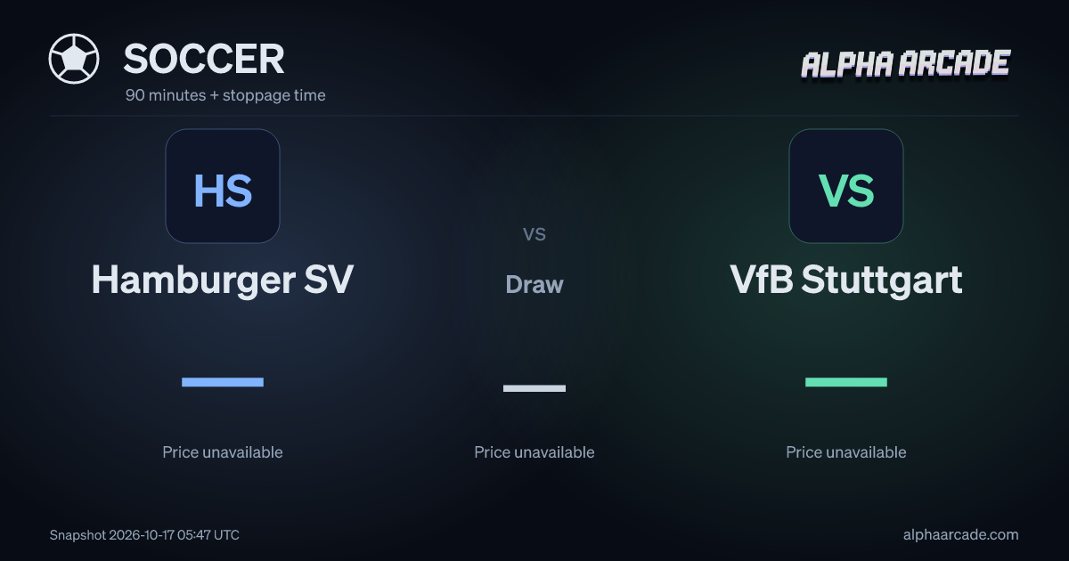 SOCCER: Hamburger SV — / VfB Stuttgart —