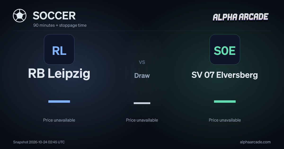 SOCCER: RB Leipzig — / Draw — / SV 07 Elversberg —