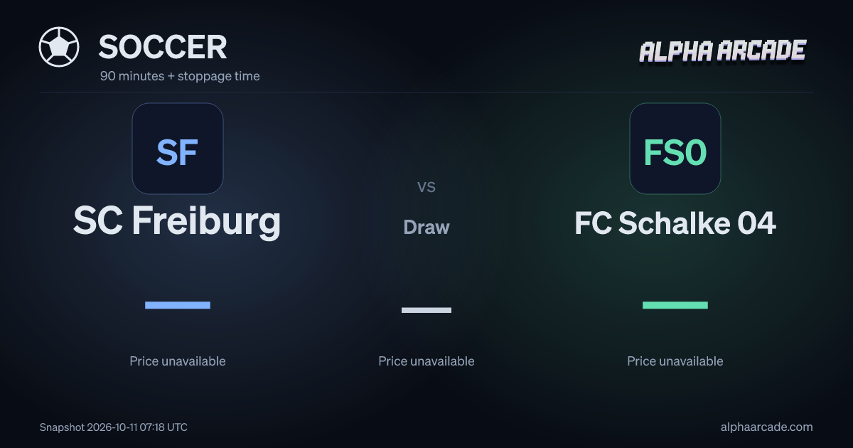 SOCCER: SC Freiburg — / Draw — / FC Schalke 04 —