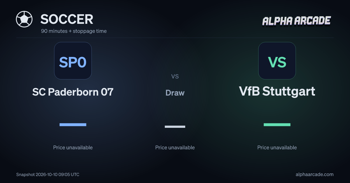 SOCCER: SC Paderborn 07 — / Draw — / VfB Stuttgart —
