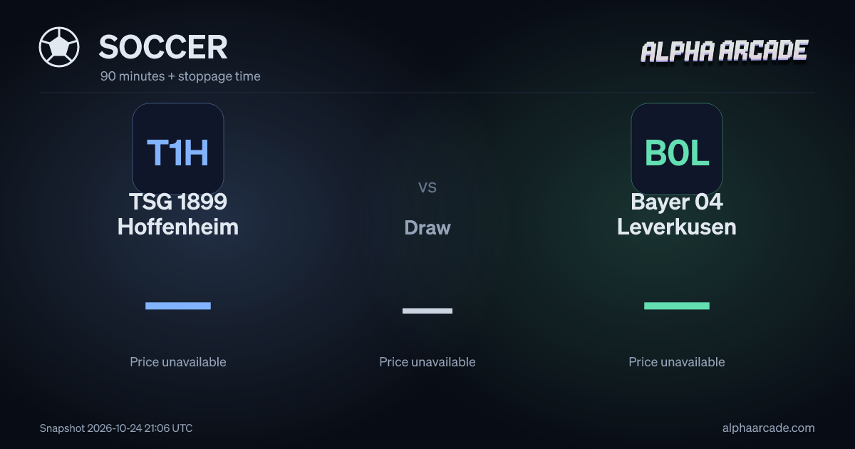 SOCCER: TSG 1899 Hoffenheim — / Draw — / Bayer 04 Leverkusen —