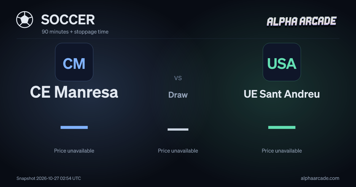 SOCCER: CE Manresa — / Draw — / UE Sant Andreu —