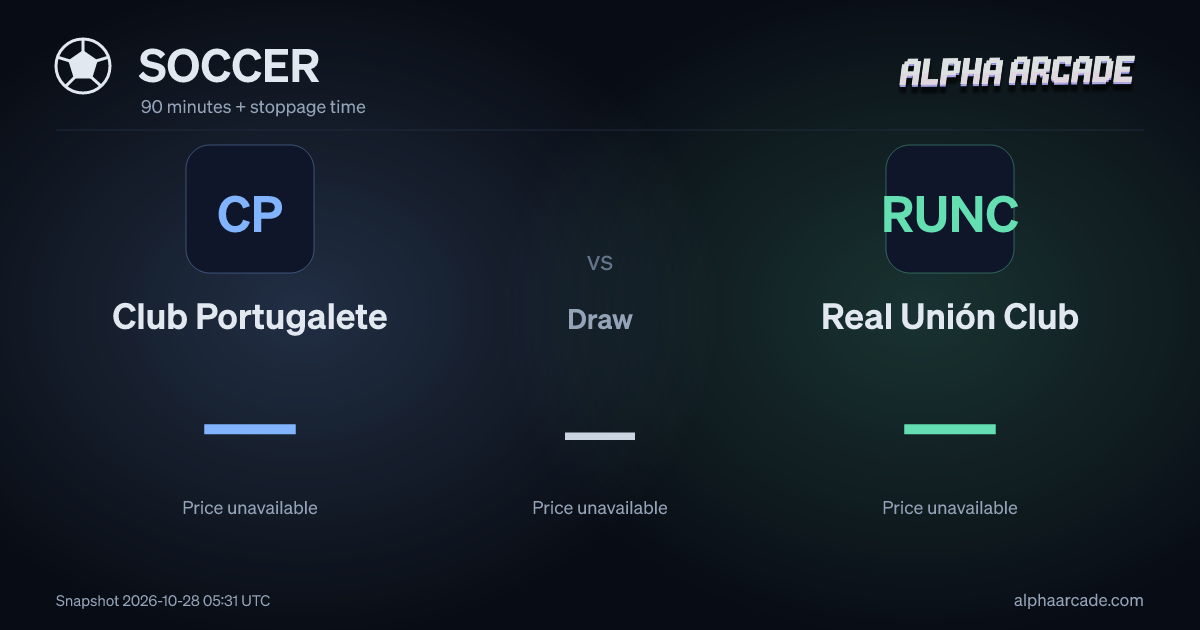 SOCCER: Club Portugalete — / Draw — / Real Unión Club —