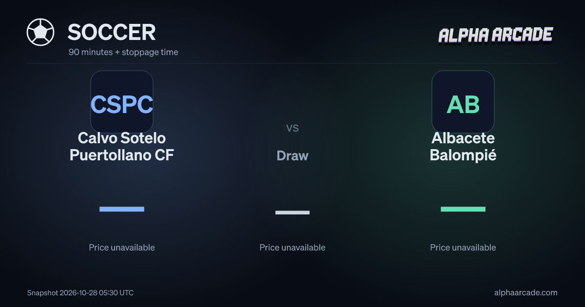SOCCER: Calvo Sotelo Puertollano CF — / Draw — / Albacete Balompié —